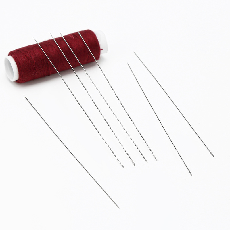 100mm超细串珠针手串diy引线针大眼项链饰品穿线针手链穿珠针批发