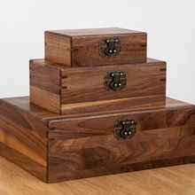 实木掀盖收纳盒木质桌面杂物收纳盒家用物品储存盒首饰收纳盒木盒