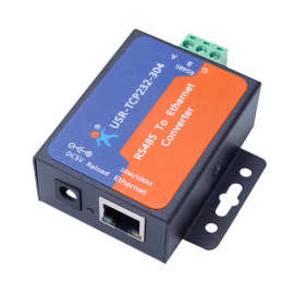 485串口通信服务器rs485转以太网模块rj45网口有人usr-tcp232-304