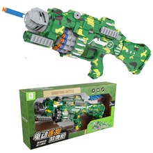 电动连发加特林软弹枪288-83连射泡沫子弹仿真射击游戏儿童玩具