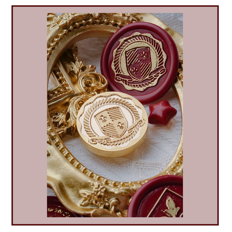 复古火漆印章原创鸢尾花系列学生手账diy装饰火蜡印信封请柬封印