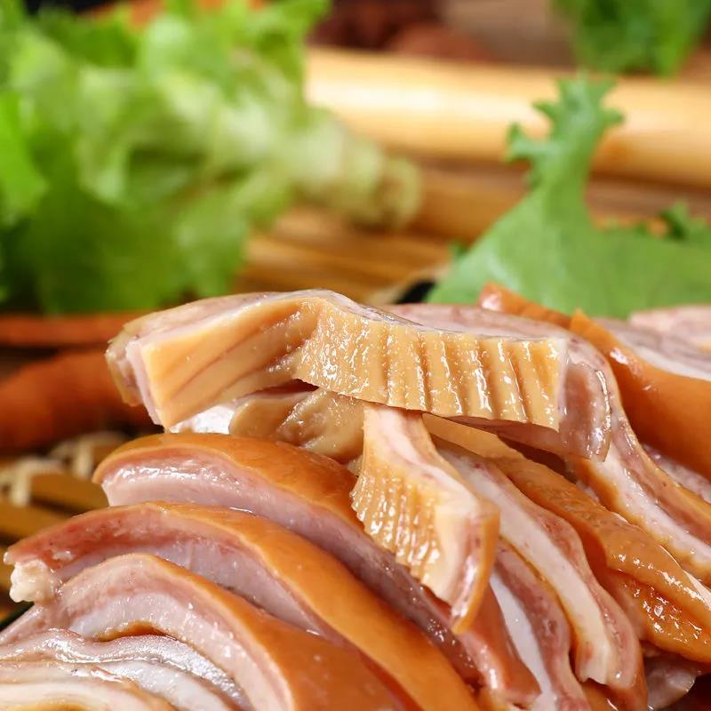 熟食猪肚即食香卤猪大肠卤红肚丝免洗真空半成品熟食加热即食