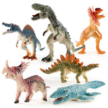 跨境仿真侏罗纪恐龙暴龙沧龙棘背龙剑龙三角龙空心动物模型摆件