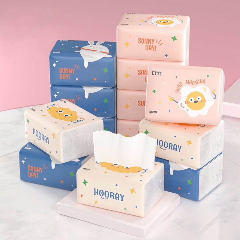 植护抽纸一袋6包卫生纸家用抽纸巾餐巾纸酒店宾馆纸巾批发工厂