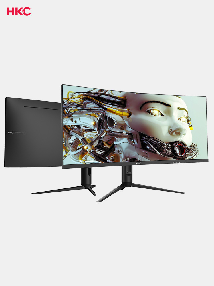 hkc tg34c3u 34英寸144hz曲面电竞游戏显示器准4k高清窄边框适用