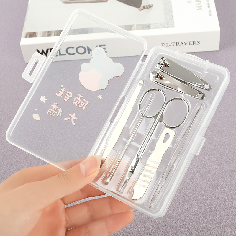 Internet Celebrity Cartoon Nail Clippers Household Manicure Tool Set 7-Piece Gift Nail Clippers Nail Clippers Set