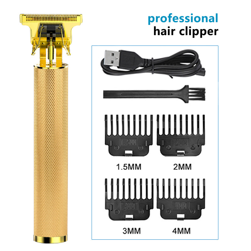 Cross-Border T9 Electric Hair Clipper Bald Head Razor Shaver Hairdressing Electrical Hair Cutter Oil Head Carving Trimming Electric Clipper