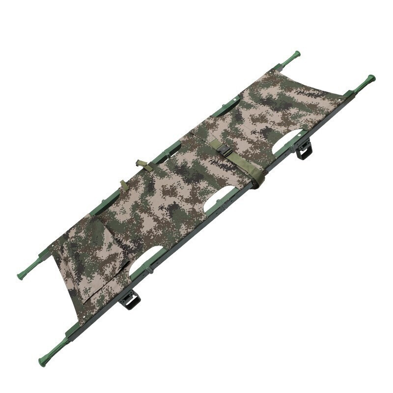 四折救援担架迷彩折叠便携式急救应急物资4折 方管担架 h