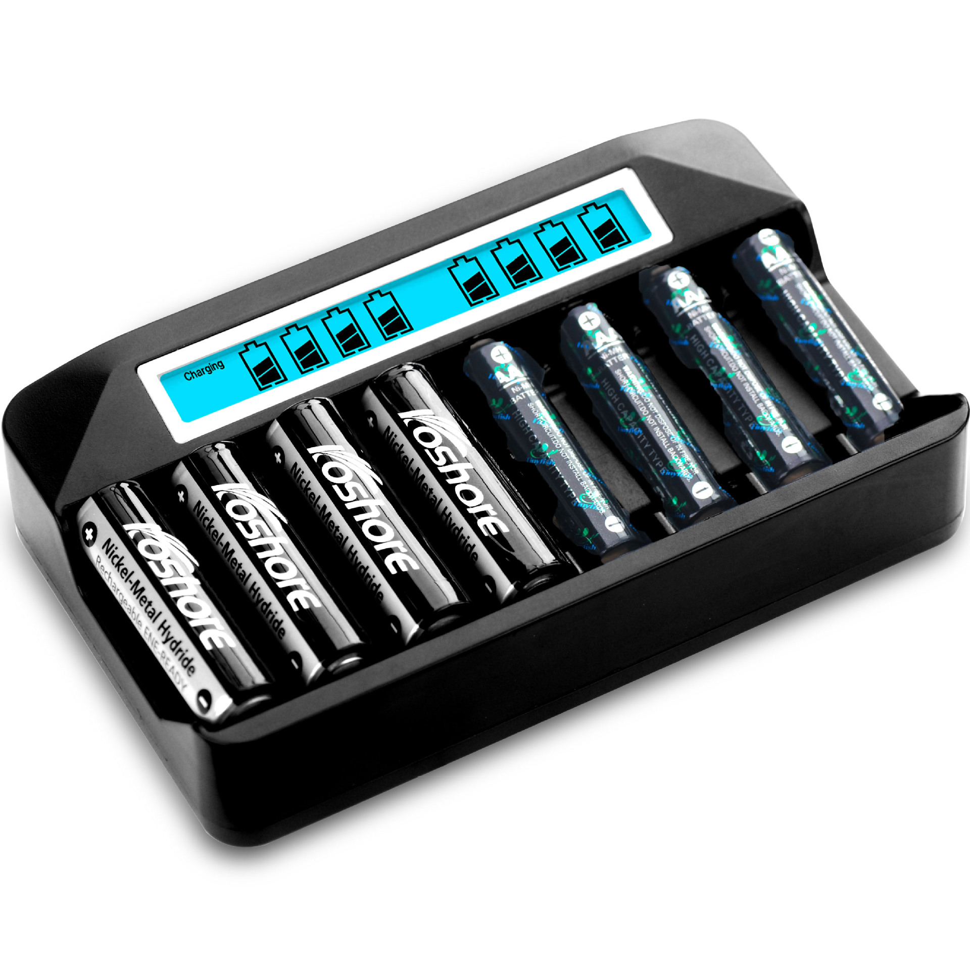 2v大容量镍氢镍镉电池镍氢智能屏显示快 充充电器