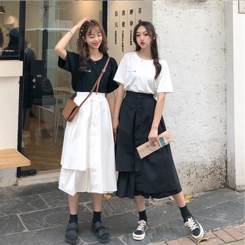 不一样的闺蜜装套装裙子女夏季姐妹装ins风炸街连衣裙韩版学生