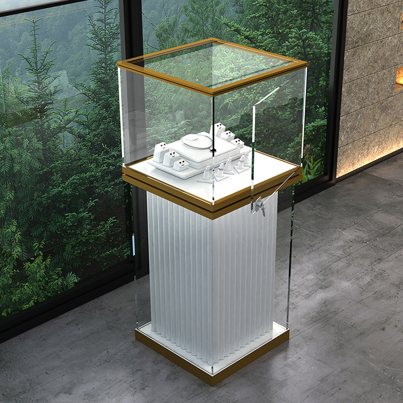 做珠宝展台玉器眼镜展示柜 手表黄金展柜 铝合金玻璃展柜