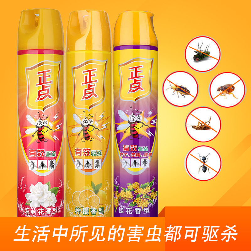 正点杀虫气雾剂灭苍蝇蟑螂跳蚤飞虫酒店饭店家用手持喷雾剂批发