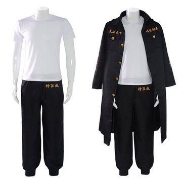 东京卍复仇者初代总长佐野万次郎龙宫寺坚cos服不良少年cosplay服