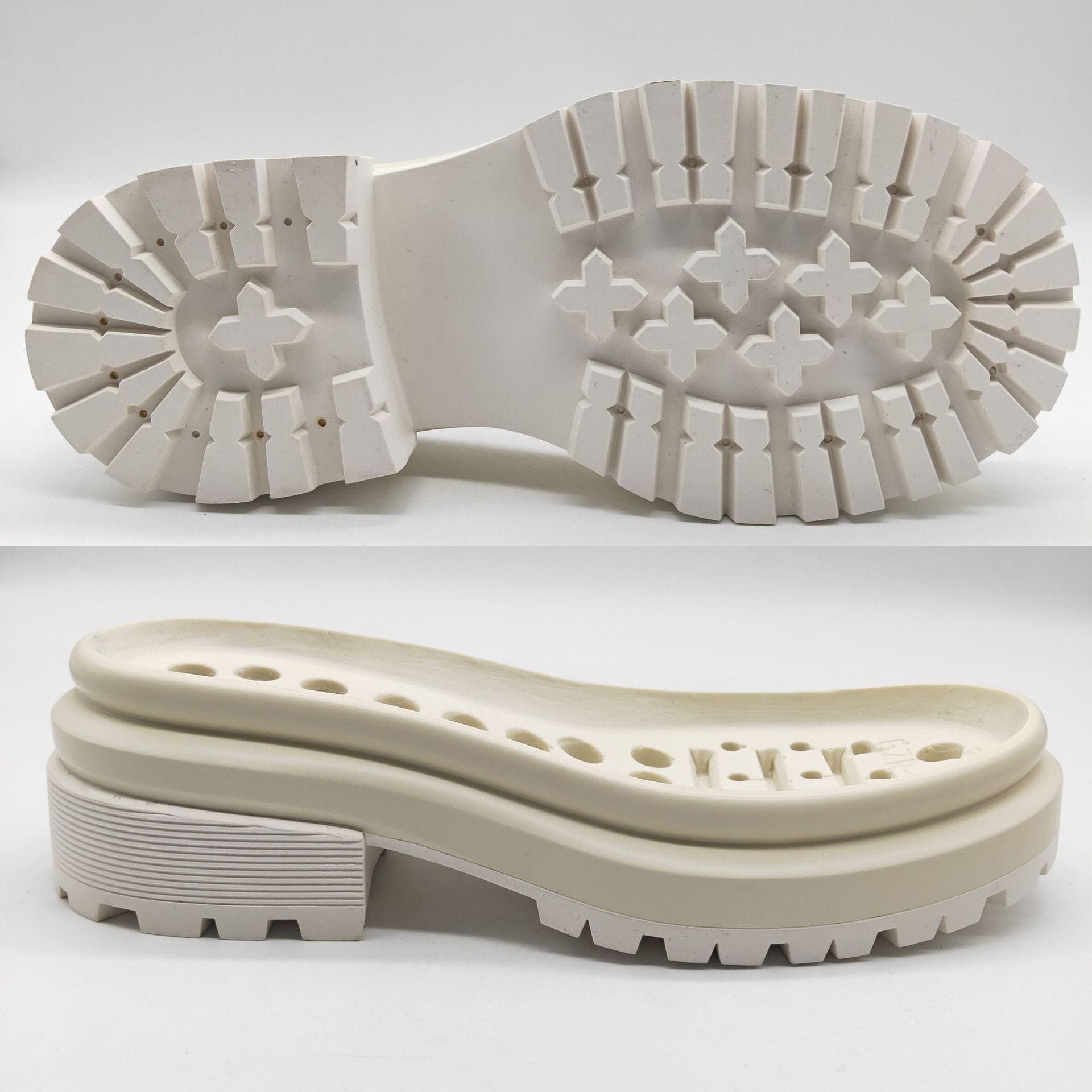 2021新款厂家直供 内销高跟抽真空吸模靴子大底 品质款马丁靴鞋底