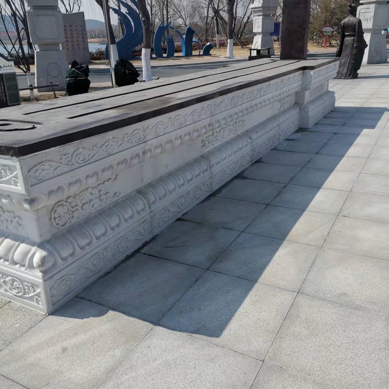 汉白玉石雕佛像底座须弥座寺庙雕刻佛台花岗岩青石仿古菩萨人像座