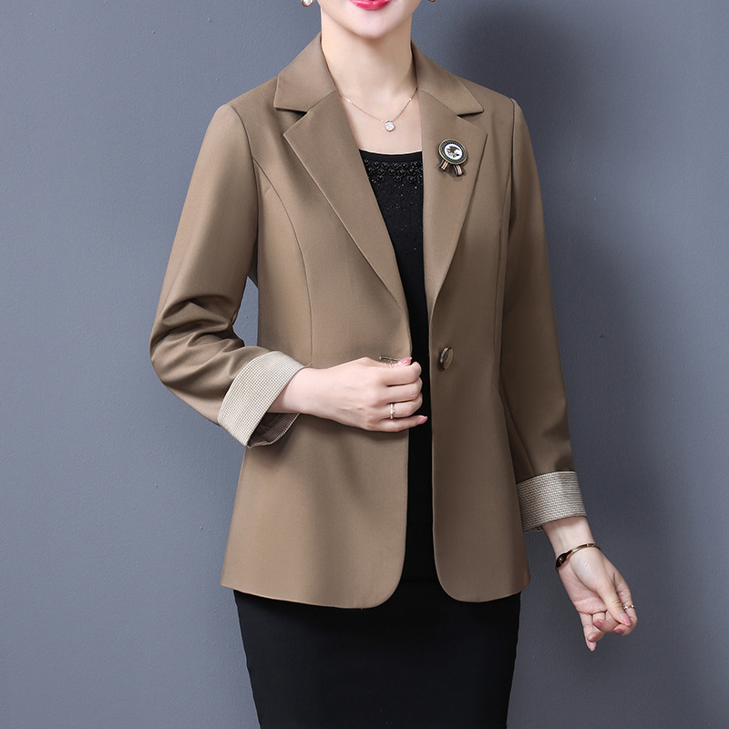 妈妈装春装洋气西装外套女中年女装外套春秋装妈妈外套小西服