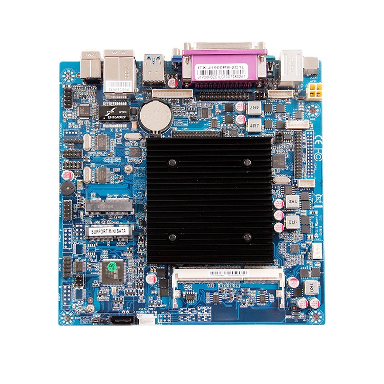 金越翔低功耗itx工控j1800主板(dc厚)教育一体机收款机电脑板