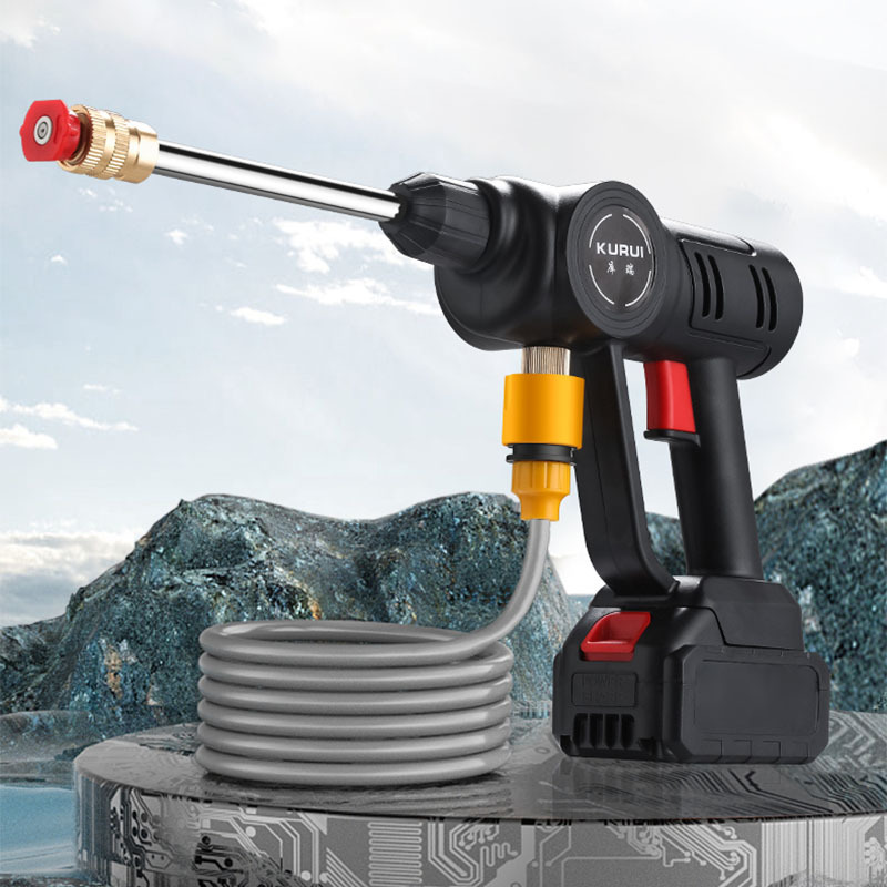 高压无线洗车水枪 家用锂电池小型清洁工具便携式水泵充电洗车器