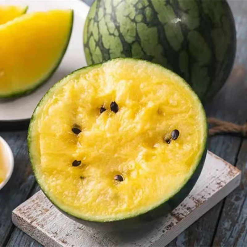 富硒现摘特小凤黄肉西瓜新鲜黄心甜瓜孕妇水果黄瓤小西瓜1至10斤