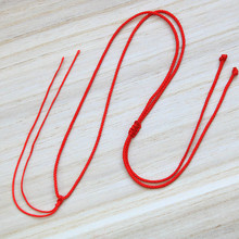红色平结加长细款项链绳子半成品民族风红绳吊坠挂绳 项链绳配件
