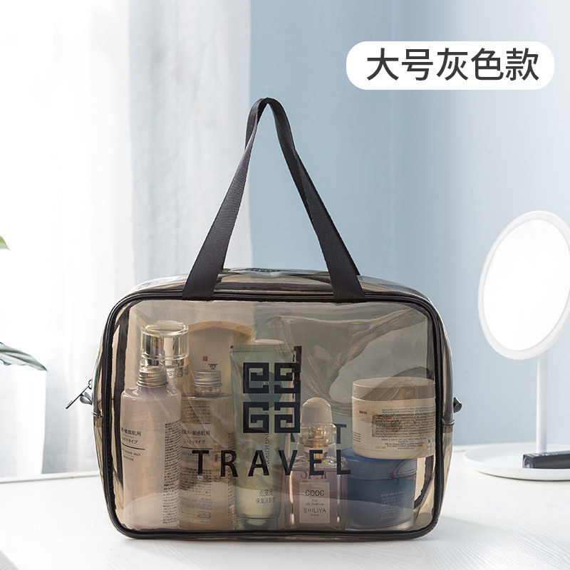 PVC Transparent Cosmetic Bag Large, Medium and Small Portable Waterproof Cosmetics Storage Bag Travel Portable Wash Bag