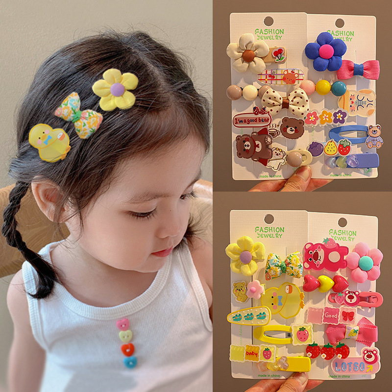 不伤发宝宝发夹卡碎发韩国小女孩头饰儿童刘海侧边夹子婴幼儿发卡