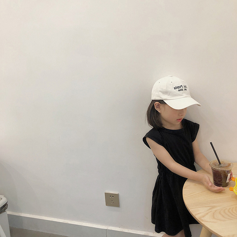 女童收腰连衣裙夏款儿童露腰裙子童裙3-8岁童装一件代发