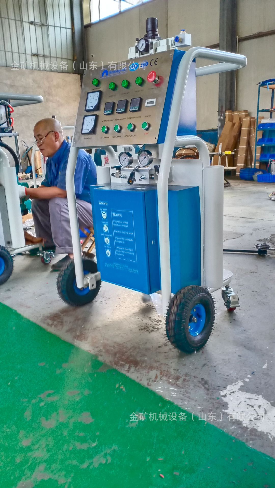 出口聚氨酯保温发泡机双组份1:1管道罐体喷涂设备 ab料聚脲喷涂机