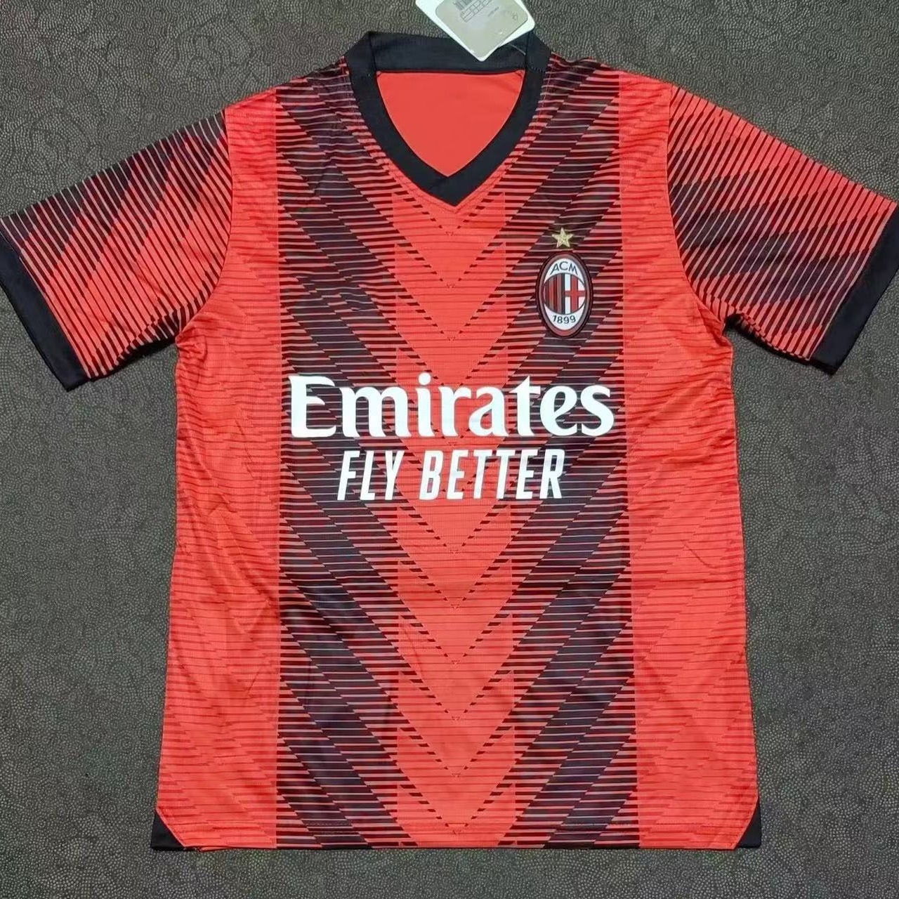 新款23-24ac米兰球衣主客场二客球迷版ac milan