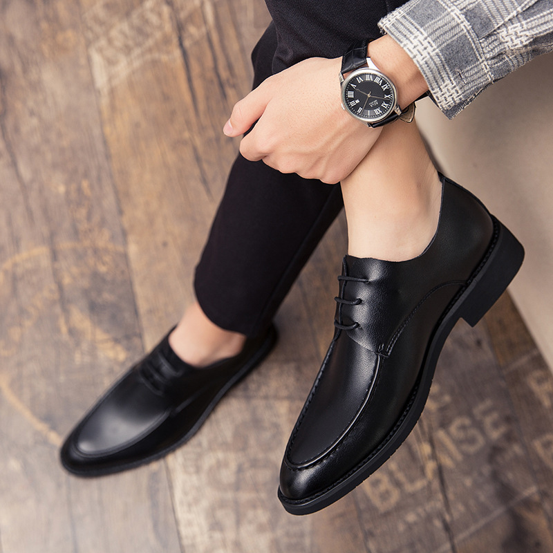 尖皮鞋男尖头