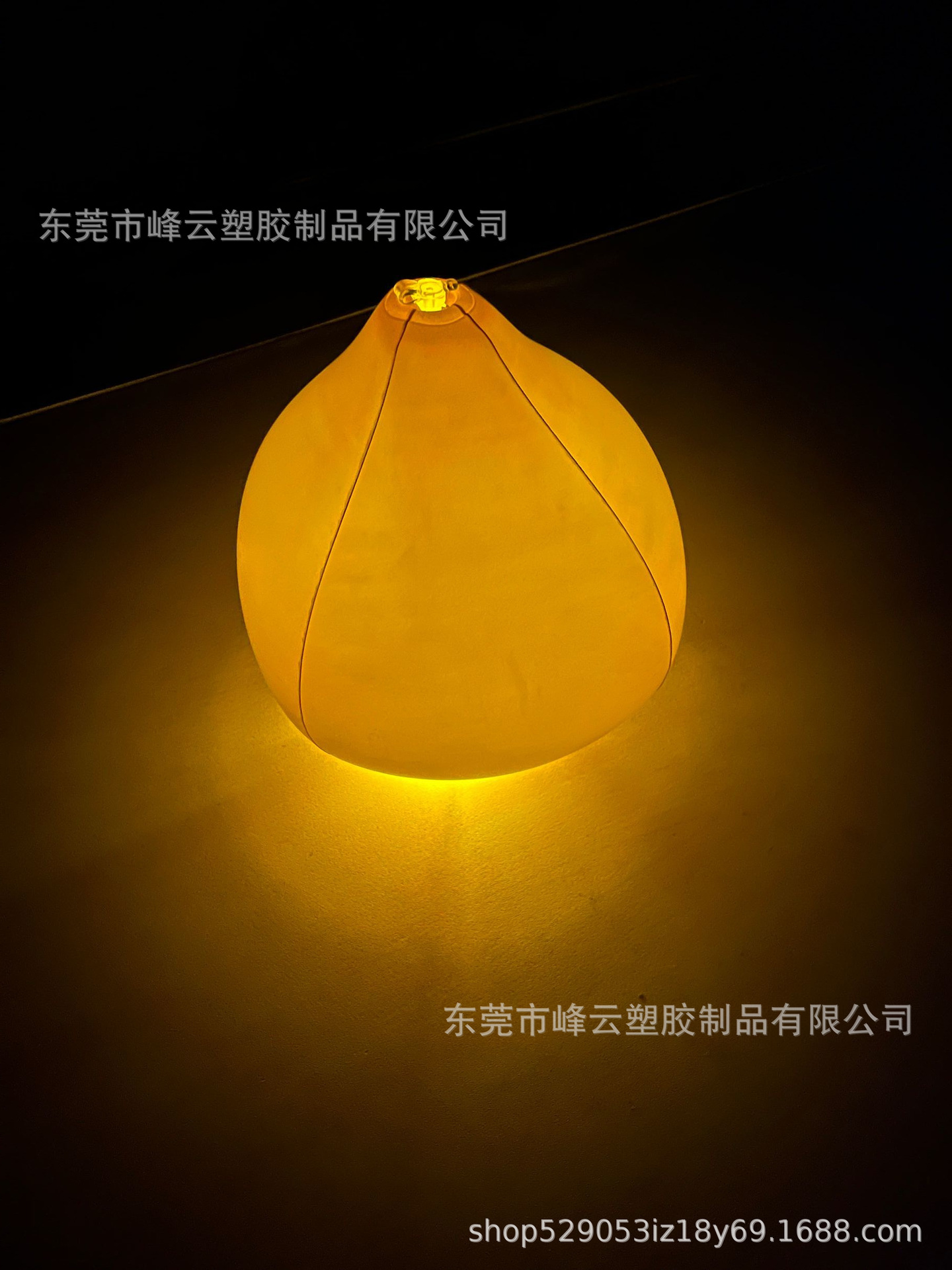 供应充气柚子发光球灯 pvc吹气柚子灯 柚子造型发光太阳能灯