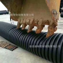 HDPE双壁波纹管聚乙烯双臂中空壁A型B型缠绕管雨污市政水道钢带管