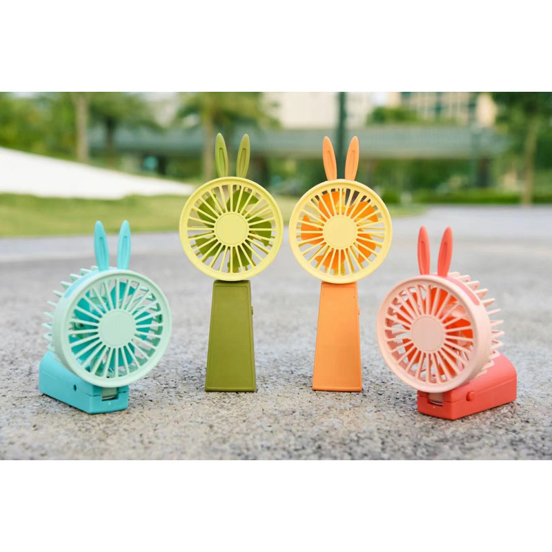 可折叠卡通萌宠小风扇迷你夏季手持桌面便携usb充电风扇儿童礼品
