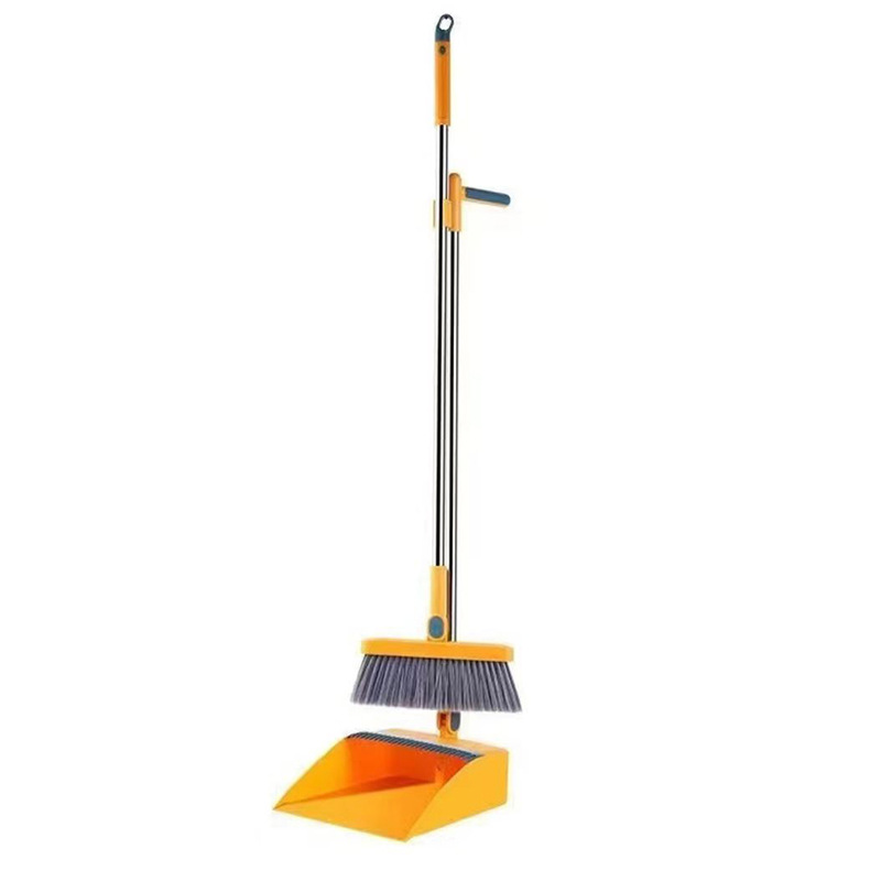 Magnetic Folding Broom Dustpan Suit Household Broom Broom Garbage Shovel plus-Sized Thickened Broom Dustpan Suit