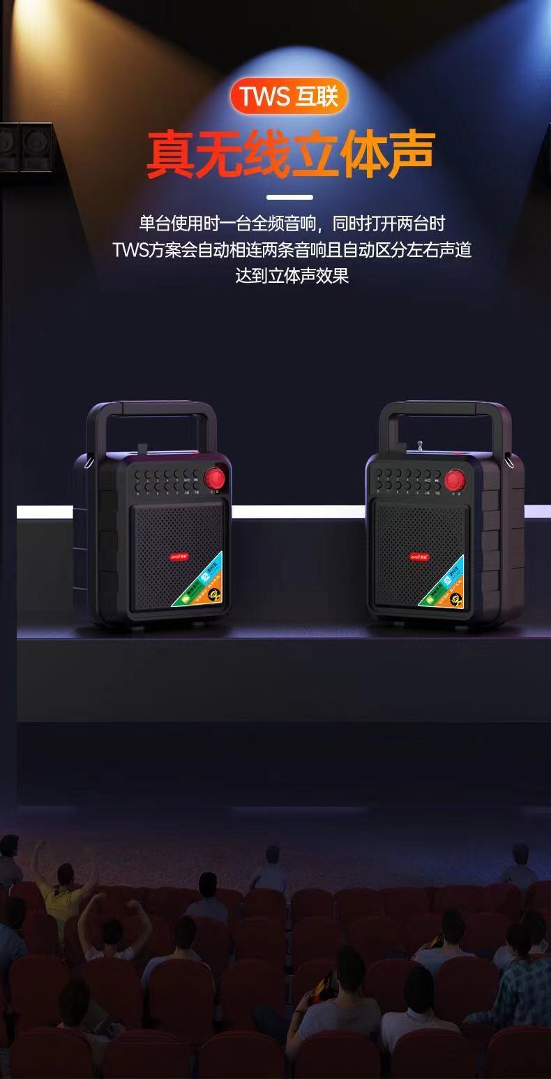 中广电手提蓝牙音响广场舞音响便携式小型手提音箱户外低音炮