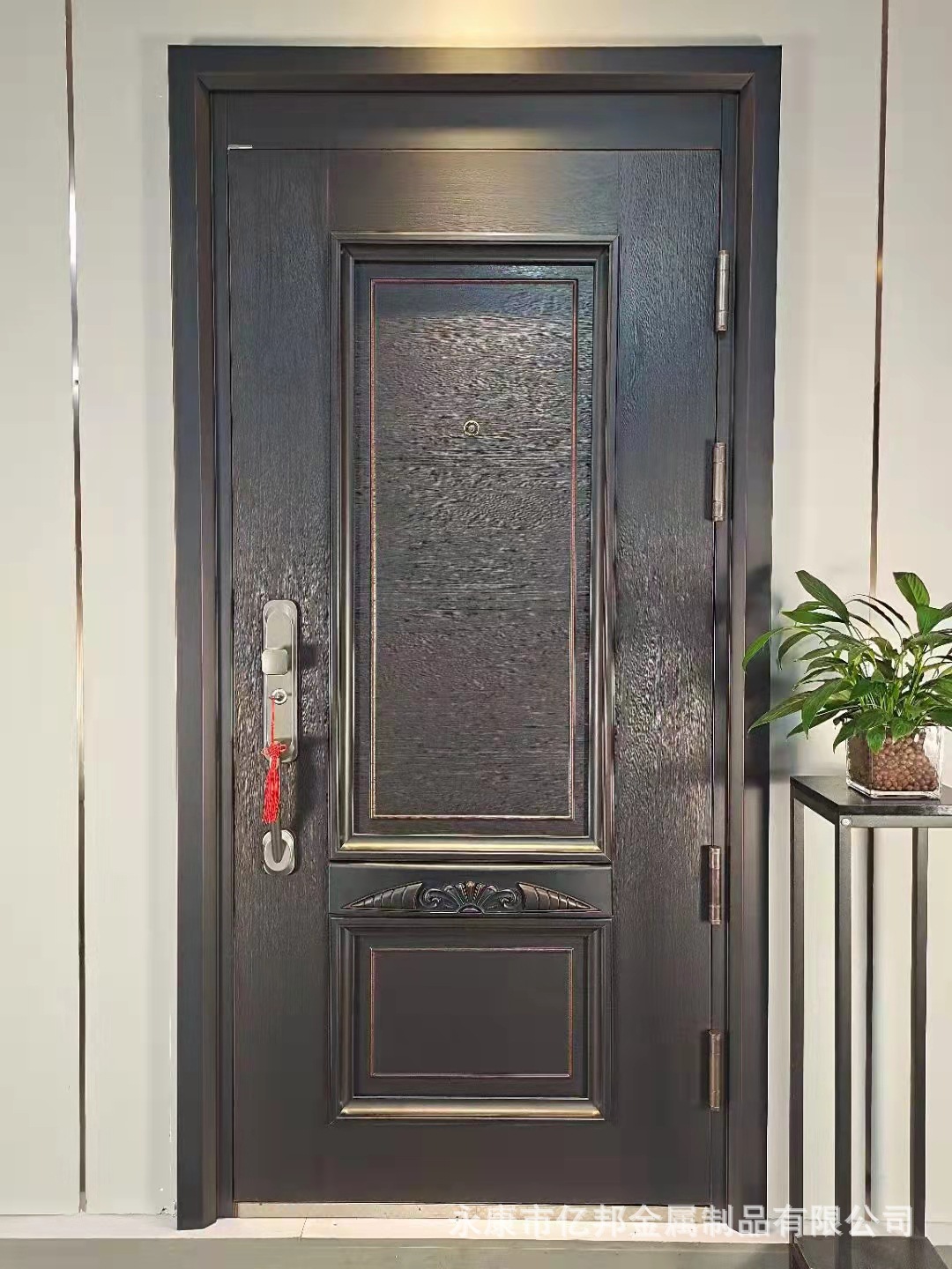 赏匠正品防盗门家用入户门现代轻奢简约智能门钢制防火子母门