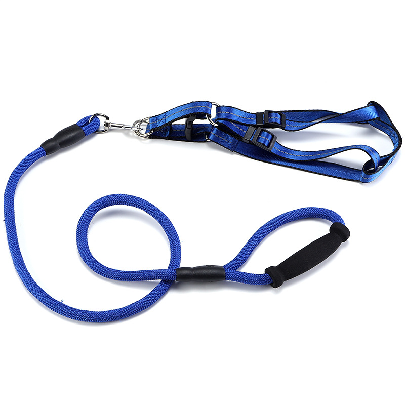 Hand Holding Rope Adjustable Dog Breast Strap Dog Leash Pet Dog Leash round Rope Pet Strap Traction