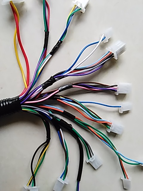 电摩电动车线路总成加粗线倒车小龟鬼火酷奇战速整车纯铜线缆包邮