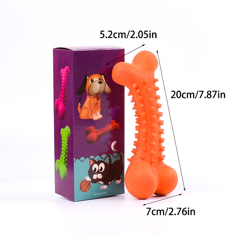 New Pet Toy Tpr Big Bones Molar Teeth Cleaning Dog-Resistant Soft Rubber Toy Pet Supplies Factory Direct Supply