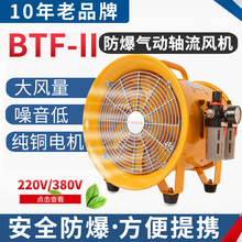 BTF/BSTQ便携防爆气动轴流通风机低噪手提管道抽风机工业排烟风机