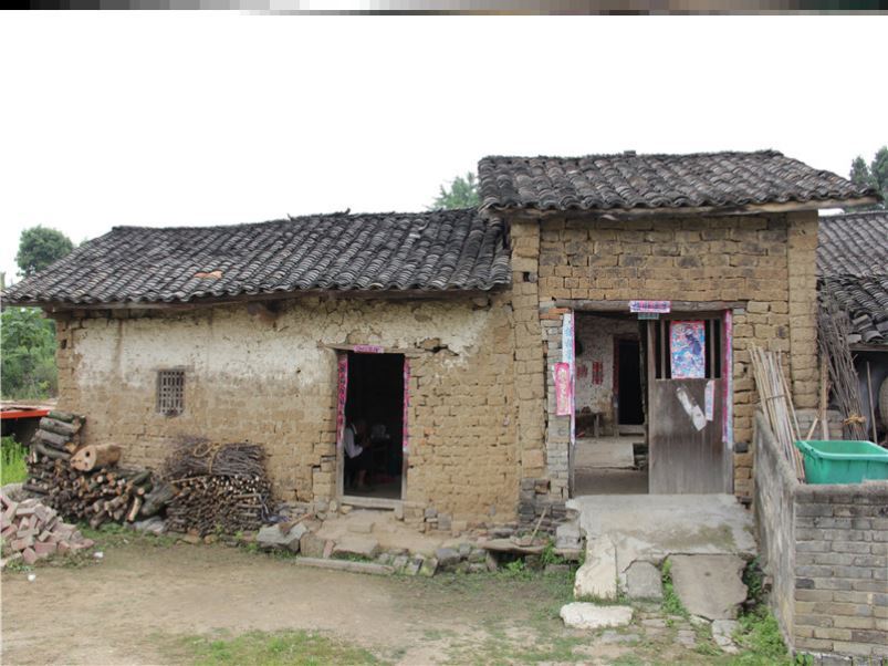 直播背景墙图农村老房子主播间背景布3d高清风景立体网红大气外