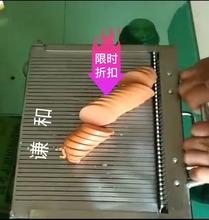 小型切凉皮机饭店手压午餐肉火腿肠鸭血豆腐切片切片机切条机