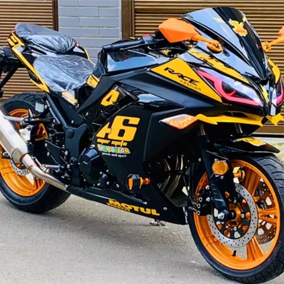 国产小忍者摩托车国四电喷200/400cc重机车可上牌网红46版画-阿里巴巴