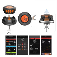 跨境双探针数字电子BBQ烹饪烧烤温度计手机无线蓝牙烤炉肉类户外