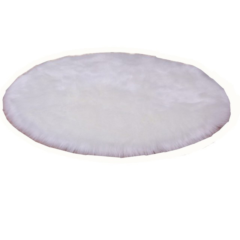 [round Carpet] Bedroom Bedside Blanket Dressing Stool Blanket Plush Carpet Plush Decoration Domestic Window Cushion