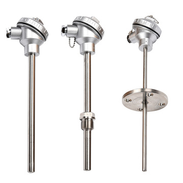 铠装高温耐1300度k型热电偶wrn130装配式温度传感器不锈钢温度计