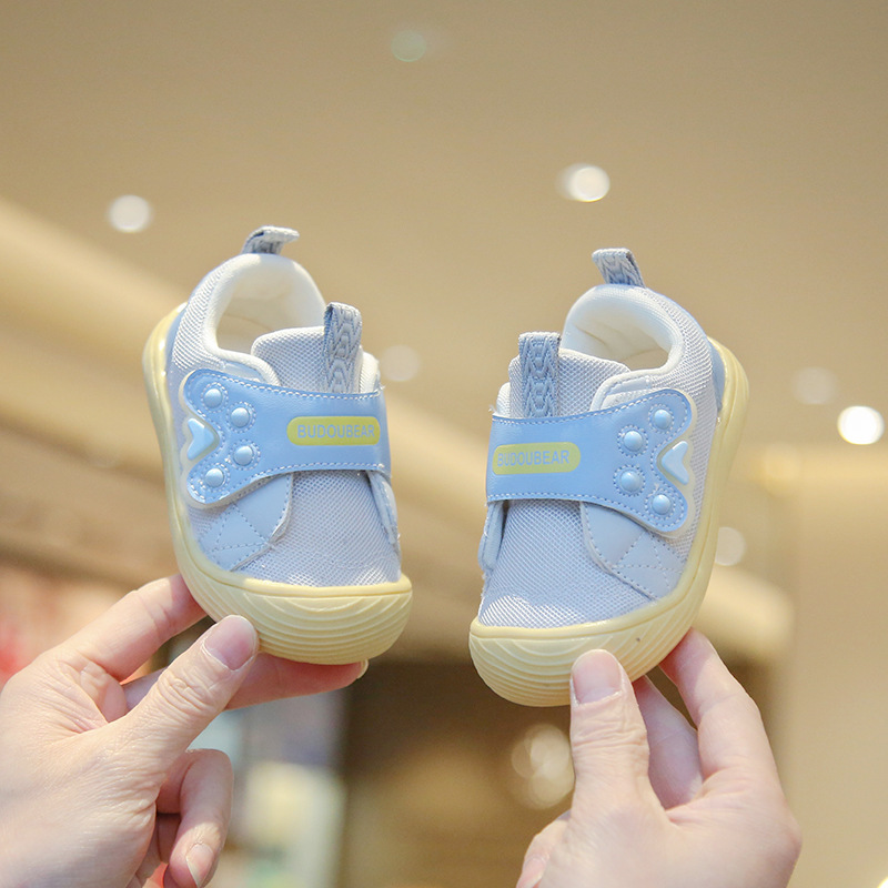 2024 Spring Baby and Infant Toddler Shoes Soft Bottom Baby Boy Coolname Sneaker Velcro Baby Girl Toddler Shoes Generation Hair