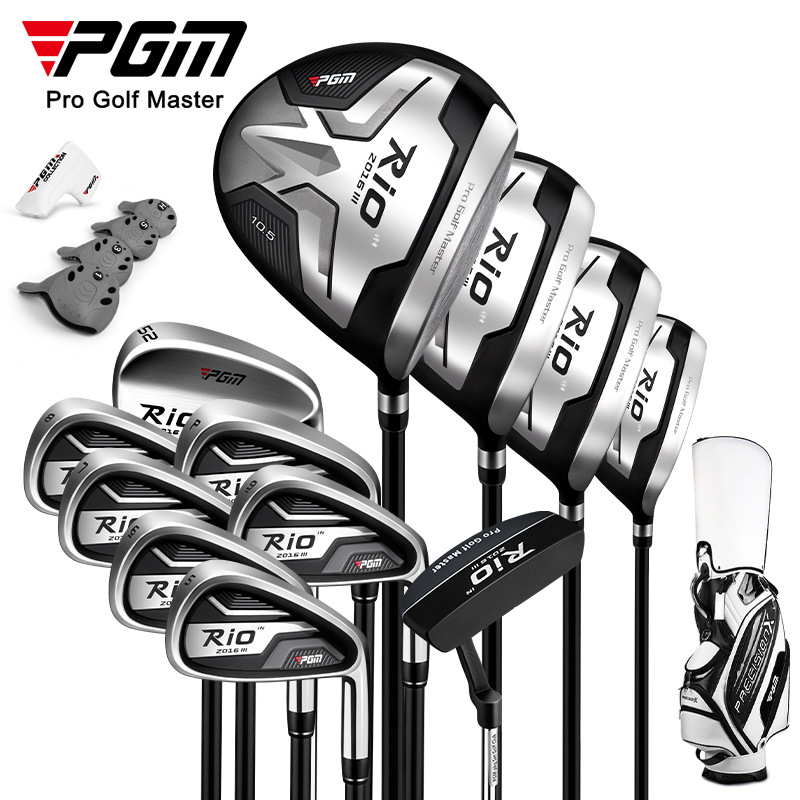 PGM Golf Club Full Set Men's Rod Set Titanium Alloy Original Golf Junior and Intermediate Level Beginner Practice Rod