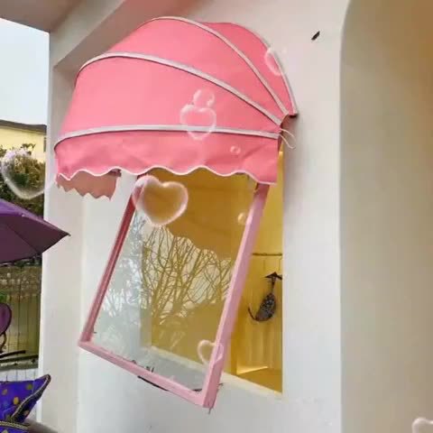 屋檐雨棚固定篷梯形遮阳棚户外门头窗户咖啡厅装饰法式蓬西瓜篷