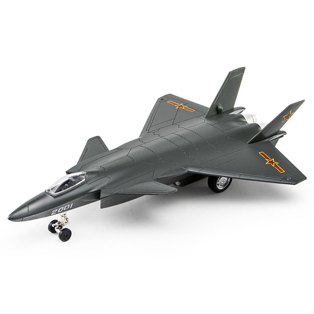 彩珀合金飞机军事战机模型大飞机c919客机儿童玩具回力声光51414l